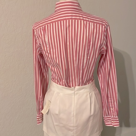 Faconnable pink and white striped shirt. Size XS - Picture 2 of 6